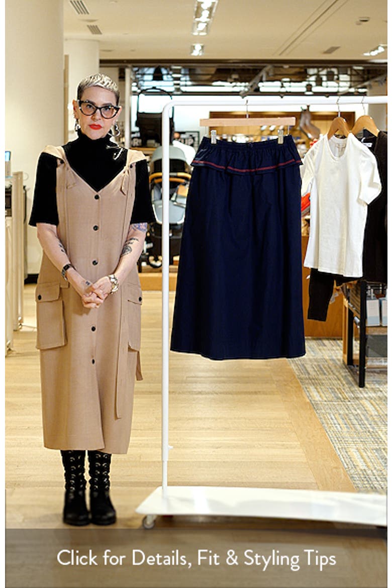 Sigrid Peplum Waist Midi Skirt video