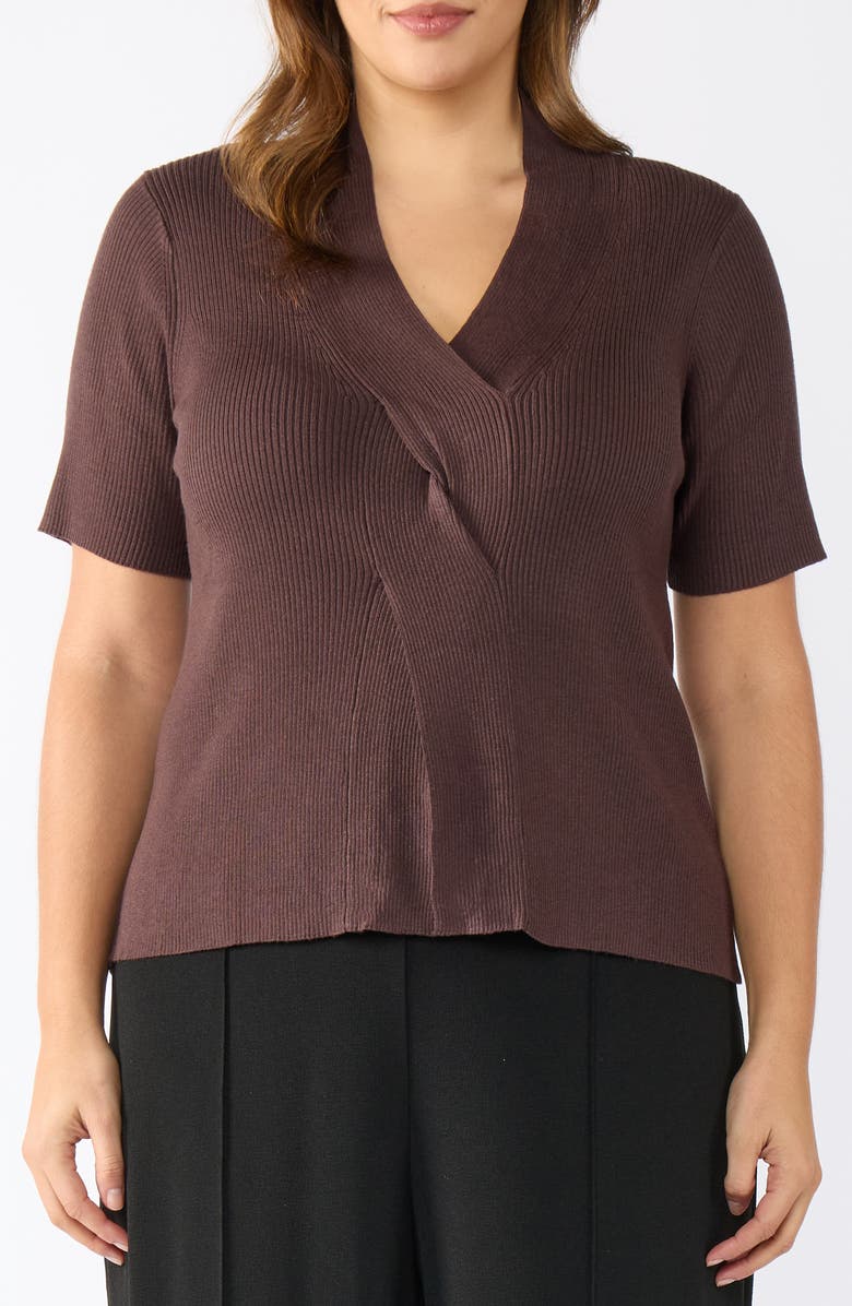 Estelle Barony Rib Sweater, Main, color, Java