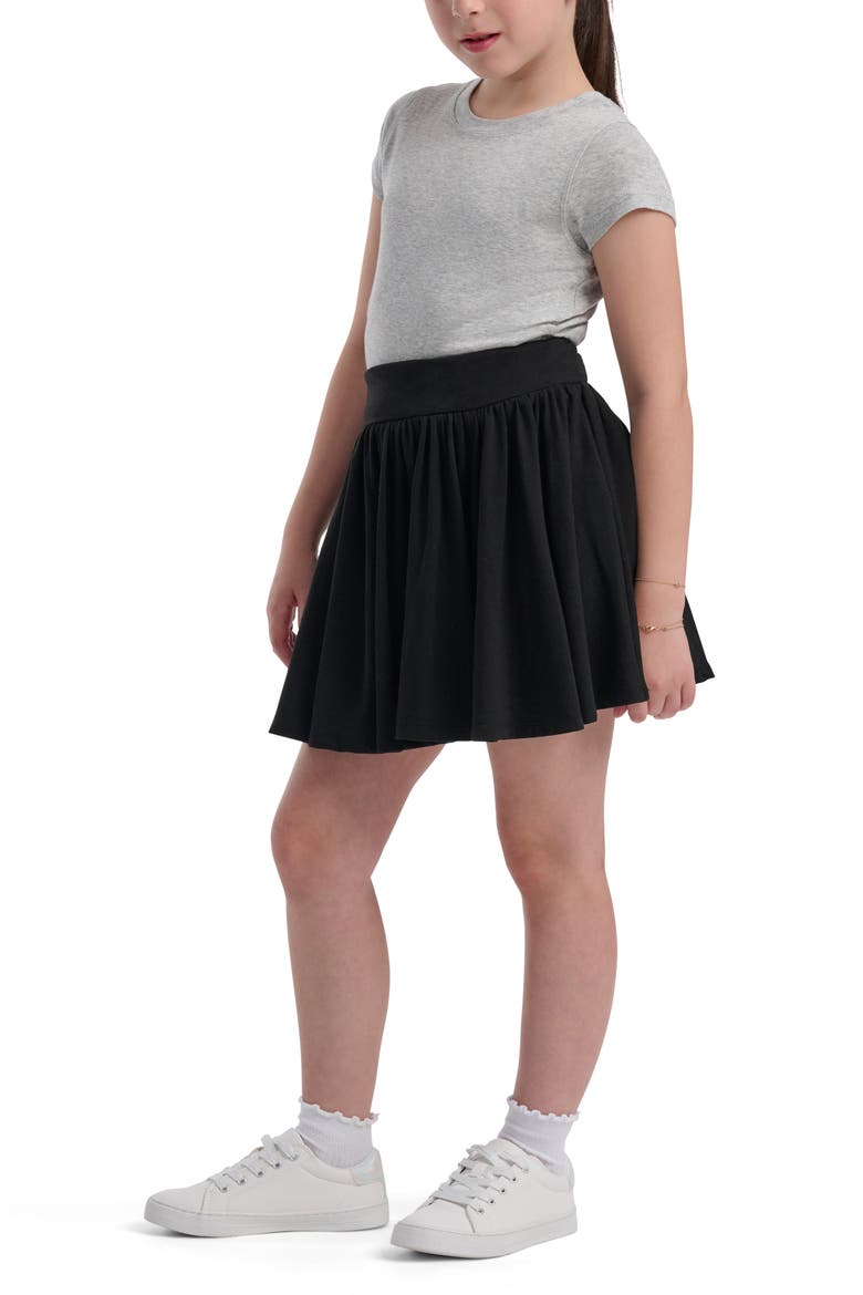 Kids' Twirly Skirt, Alternate, color, BLACK