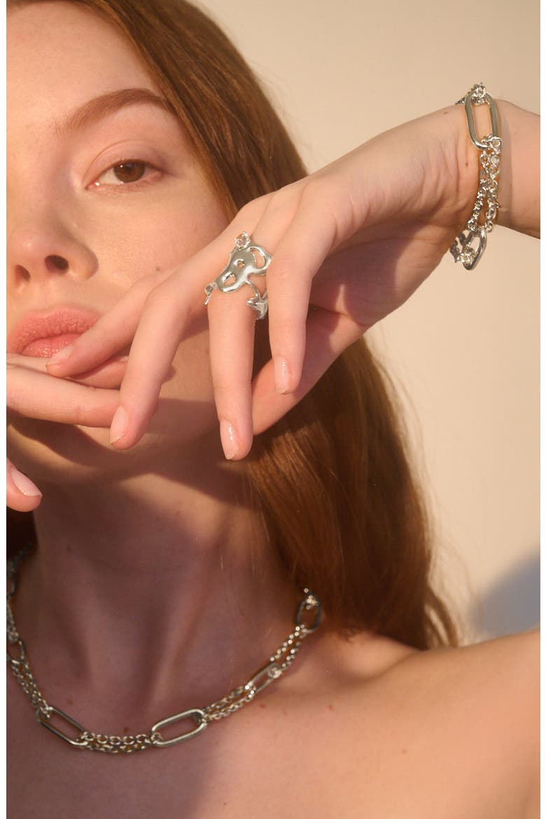 Naomi Bracelet, Alternate, color, SILVER