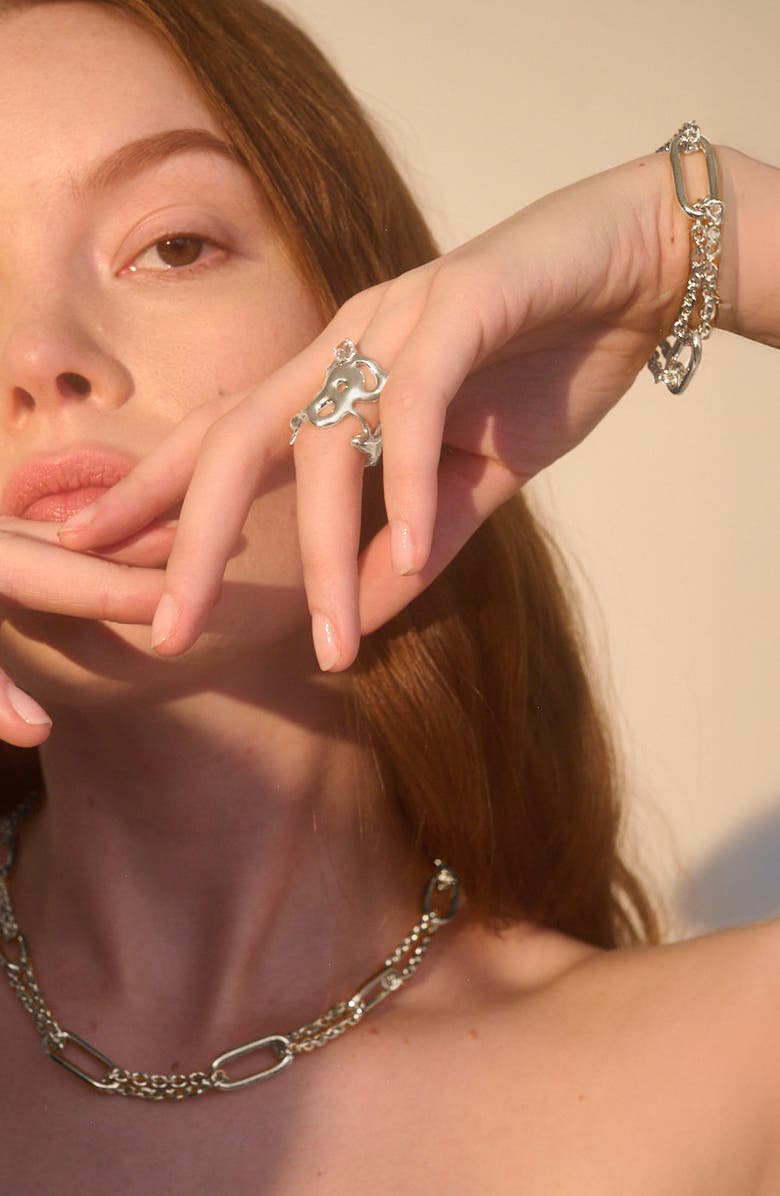 Lady Grey Naomi Bracelet, Alternate, color, Silver