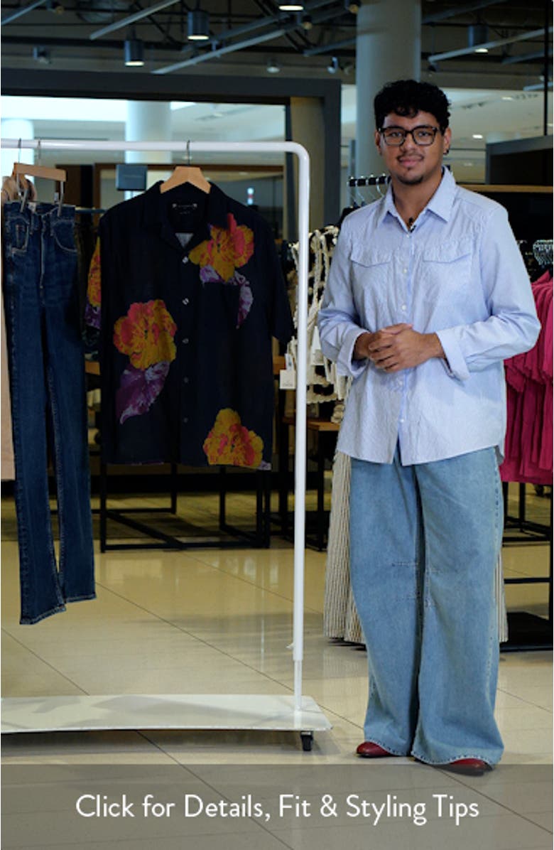 Nouvelle Floral Linen & Cotton Camp Shirt, sales video thumbnail