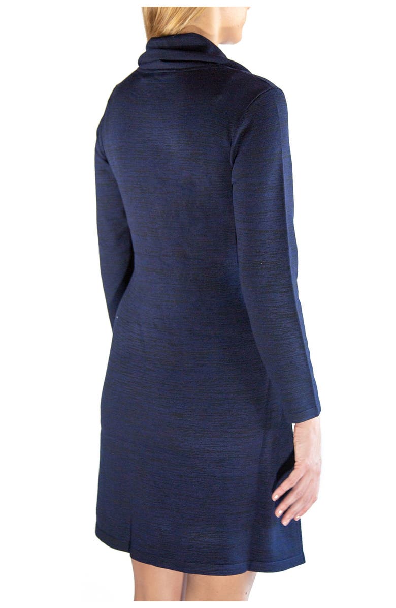Nina Leonard Cowl Neck Pocket Sweater Dress, Alternate, color,