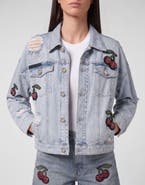 PHILIPP PLEIN Denim Regular Jacket Cherrylicious Women