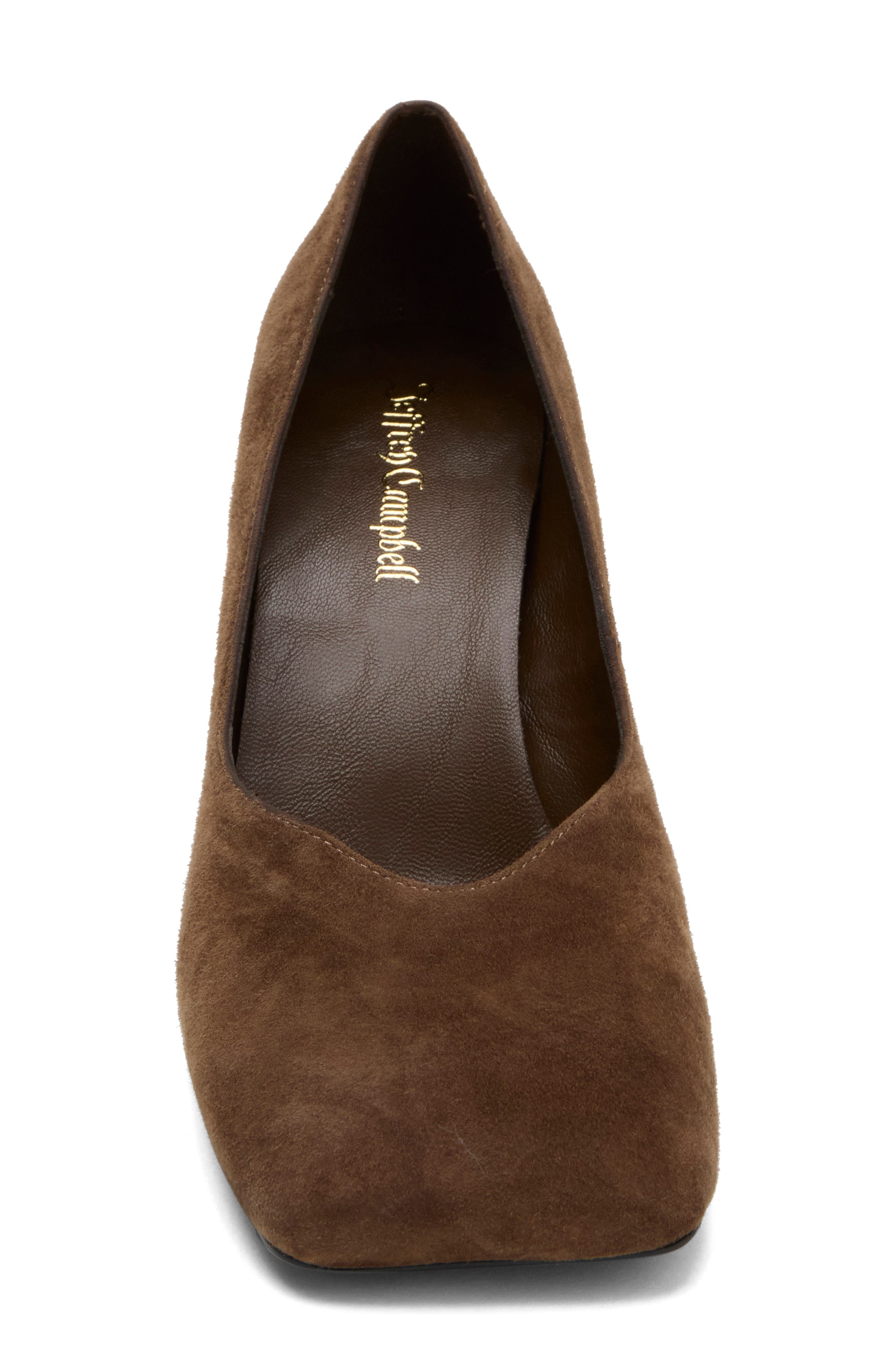 Cloche Pump, Alternate, color, BROWN SUEDE