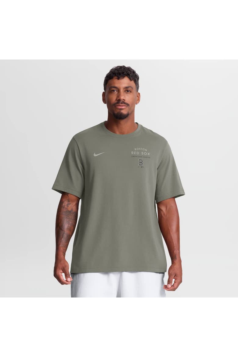 Men's Nike  Olive Boston Red Sox Statement Dri-FIT Primary T-Shirt, Main, color, Olive