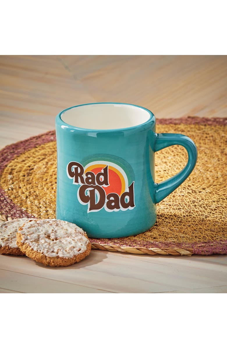 tag Rad Dad Diner Mug Earthenware Multi 12 oz 3.45x3.45x3.9 in, Alternate, color, Multicolored