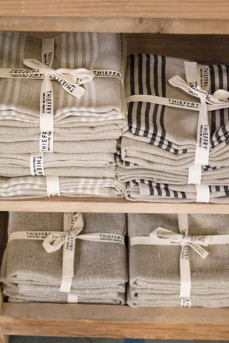 Belgian Linen Dishtowels - Set of 2, Alternate, color, White Stripe & Natural