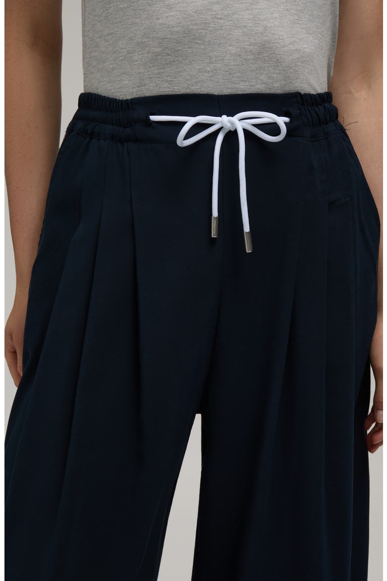 Wide Leg Drawcord Pant, Alternate, color, NAVY