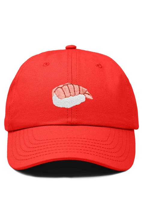 Shrimp Sushi Embroidered Dad Cap
