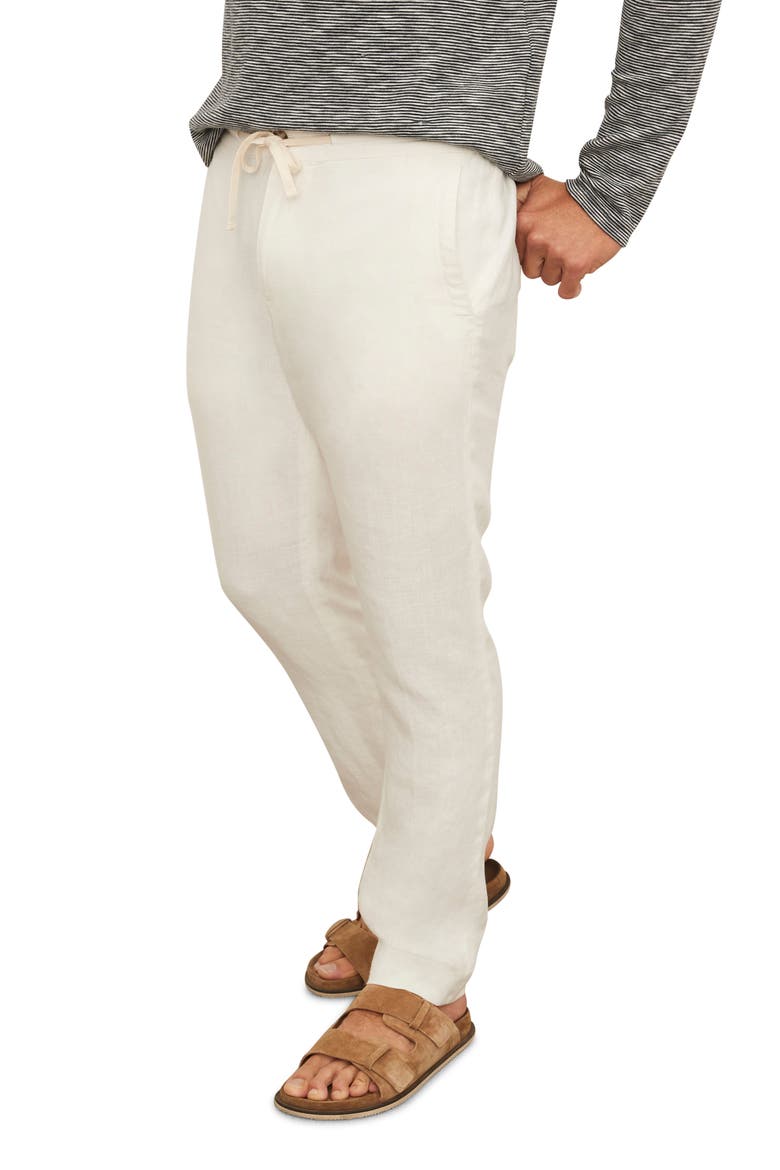 Hemp Drawstring Pants, Main, color, BONE