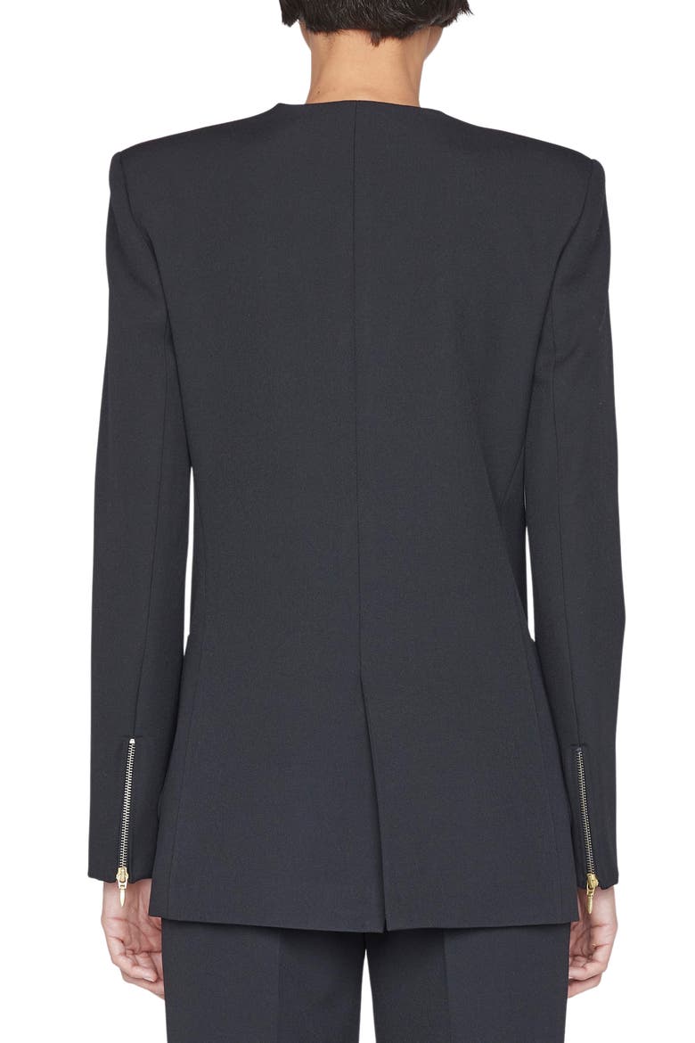 Double Breasted Blazer, Alternate, color, NOIR
