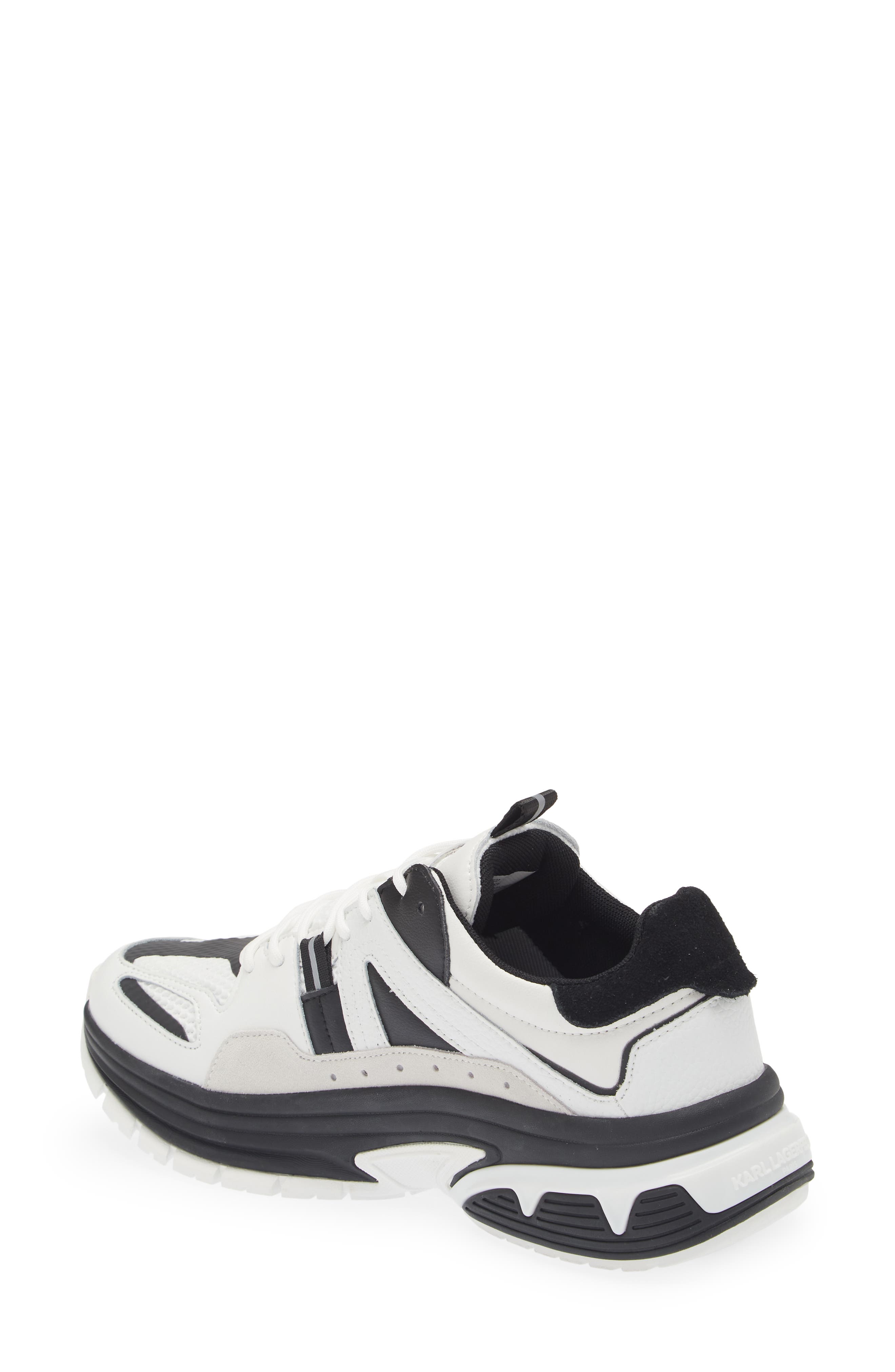 KARL LAGERFELD PARIS Colorblock Sneaker, Alternate, color, White