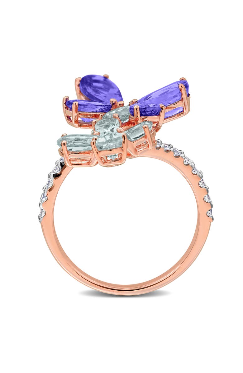 Julianna B. Multi-Gemstone & Diamond Butterfly Ring 14k, Alternate, color,