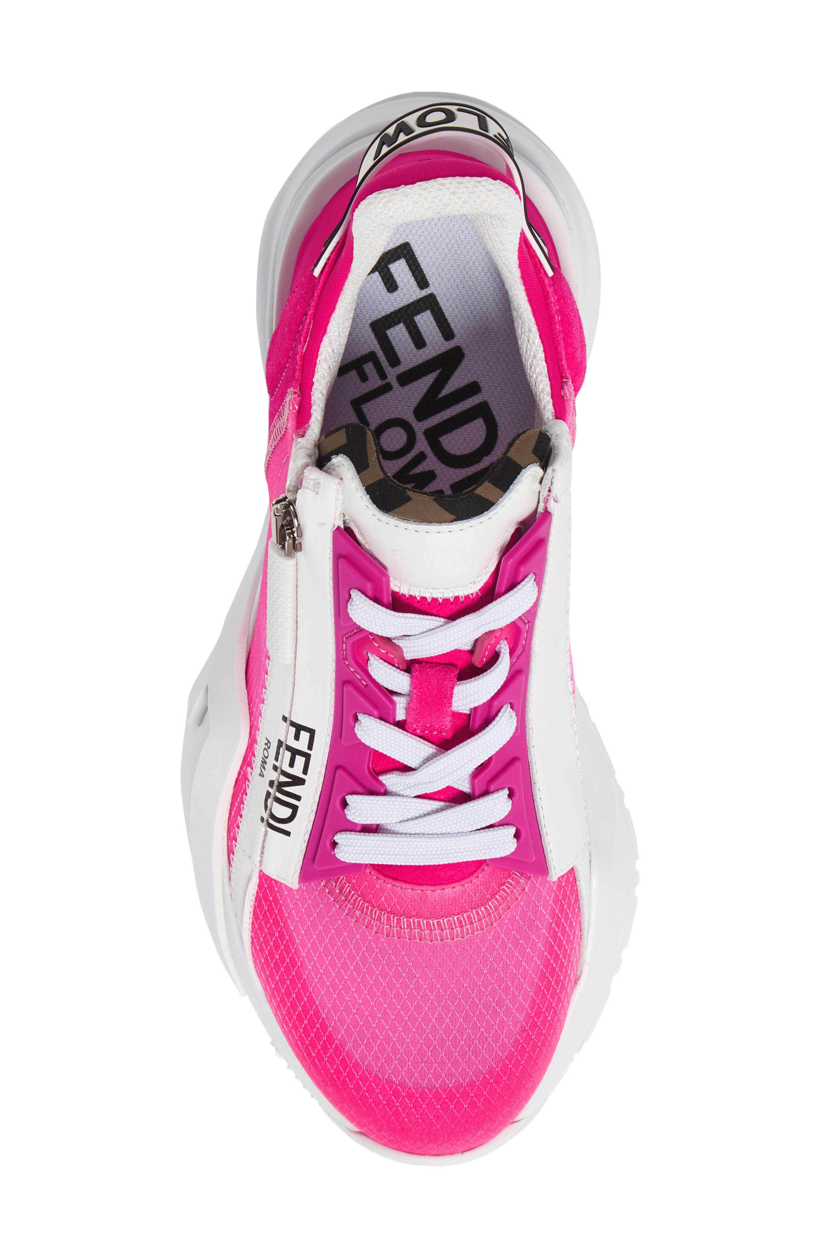 Fendi Flow Logo Low Top Sneaker, Alternate, color, 