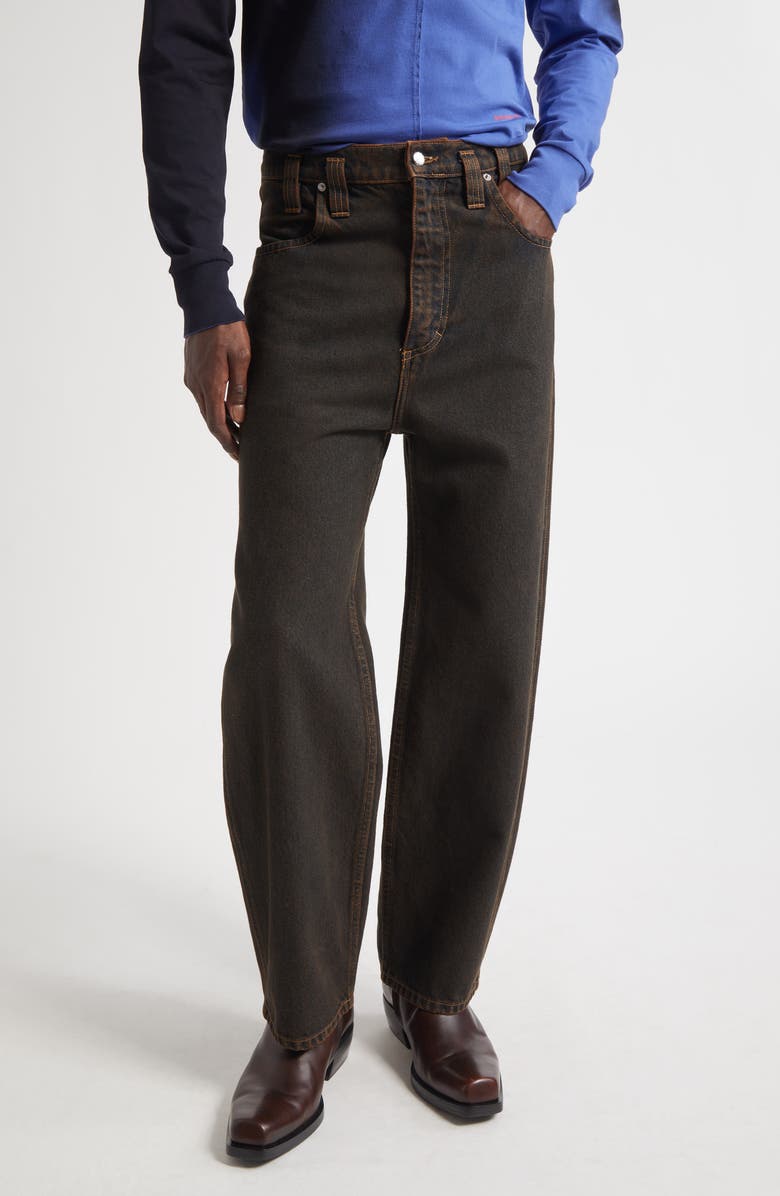 Eckhaus Latta Baggy Jeans, Main, color, Mud