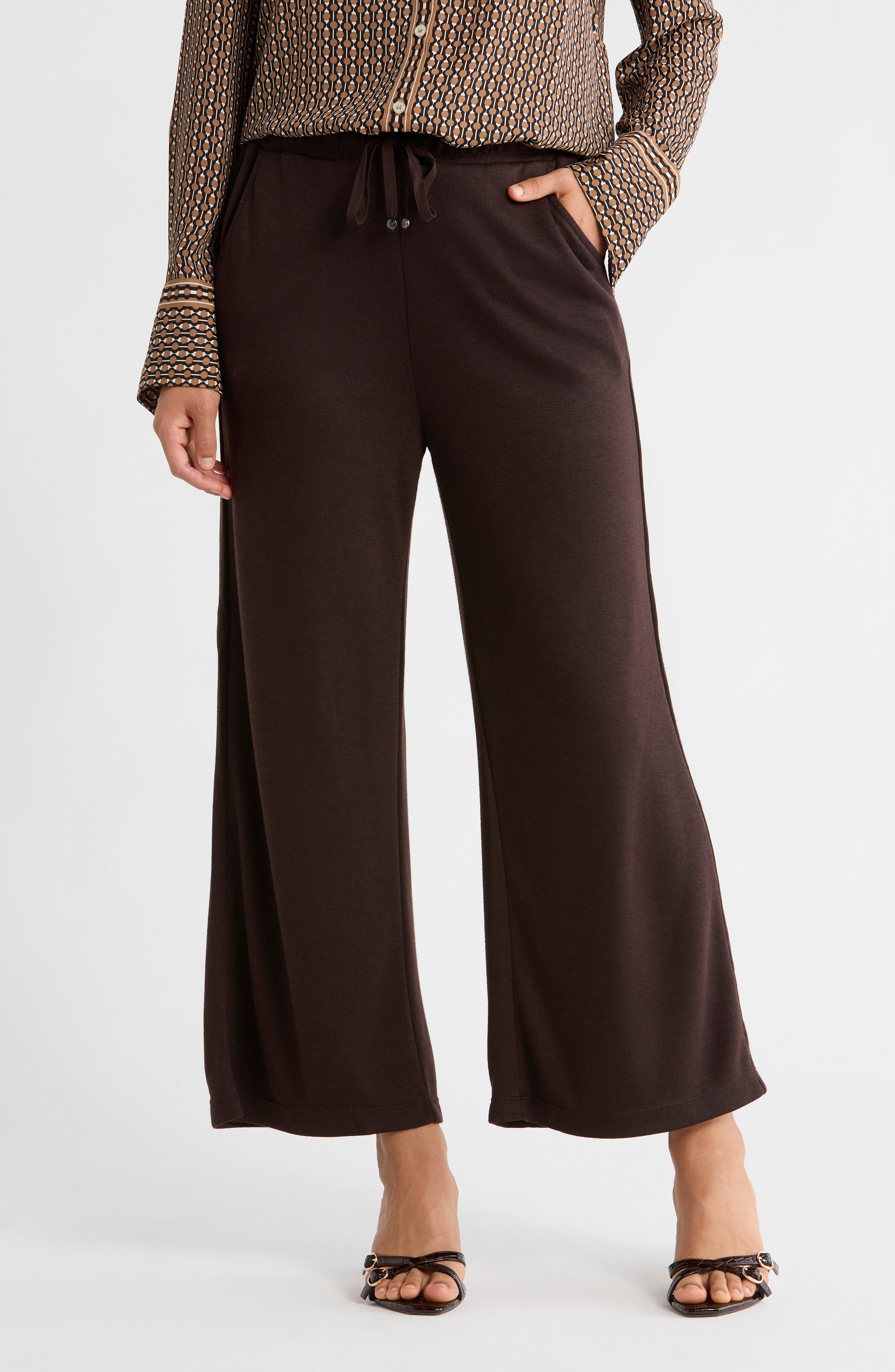 MAX STUDIO Crop Drawstring Pants