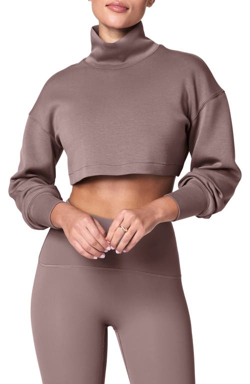 SPANX® AirEssentials Brushed Crop Sweatshirt in Smoke 