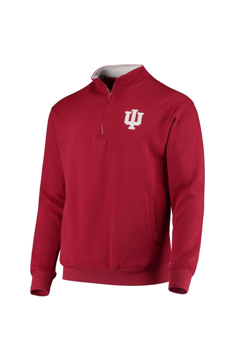 COLOSSEUM Men's Colosseum Crimson Indiana Hoosiers Tortugas Logo Quarter-Zip Jacket, Alternate, color, Crimson