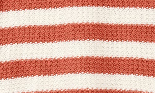 Miles The Label Kids' Striped Sweater Tank & Shorts Set In Orange
