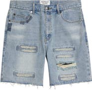 MIDNIGHT RODEO Distressed Cutoff Denim Shorts