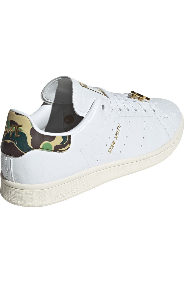 adidas x BAPE Stan Smith Sneaker, Alternate, color, White
