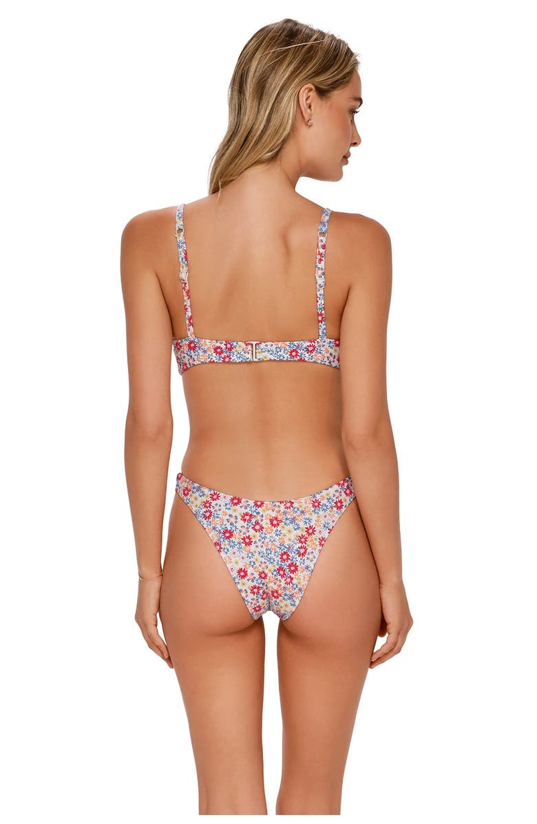 Swim Systems Pom Pom Annalee Underwire Bikini Swimsuit Top, Alternate, color, Prairie Petals