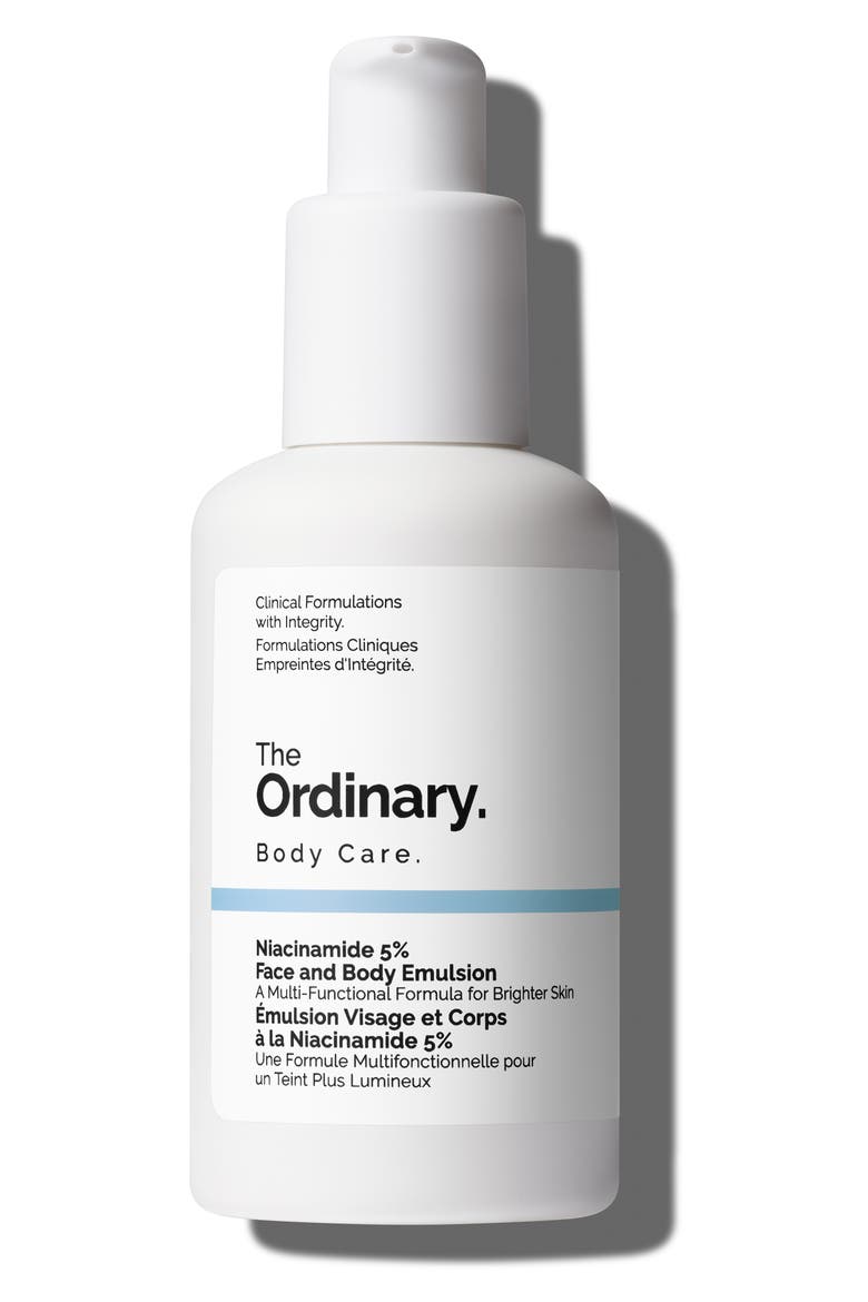 Niacinamide 5% Face and Body Emulsion for Dark Spots & Uneven Tone, Main, color, NO COLOR