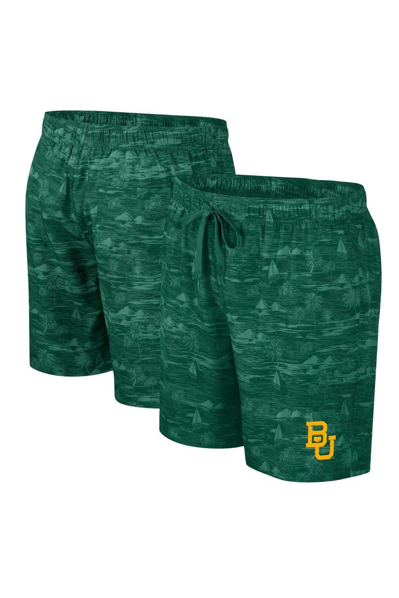Men's Colosseum Green Baylor Bears Ozark Swim Shorts, Main, color, Green