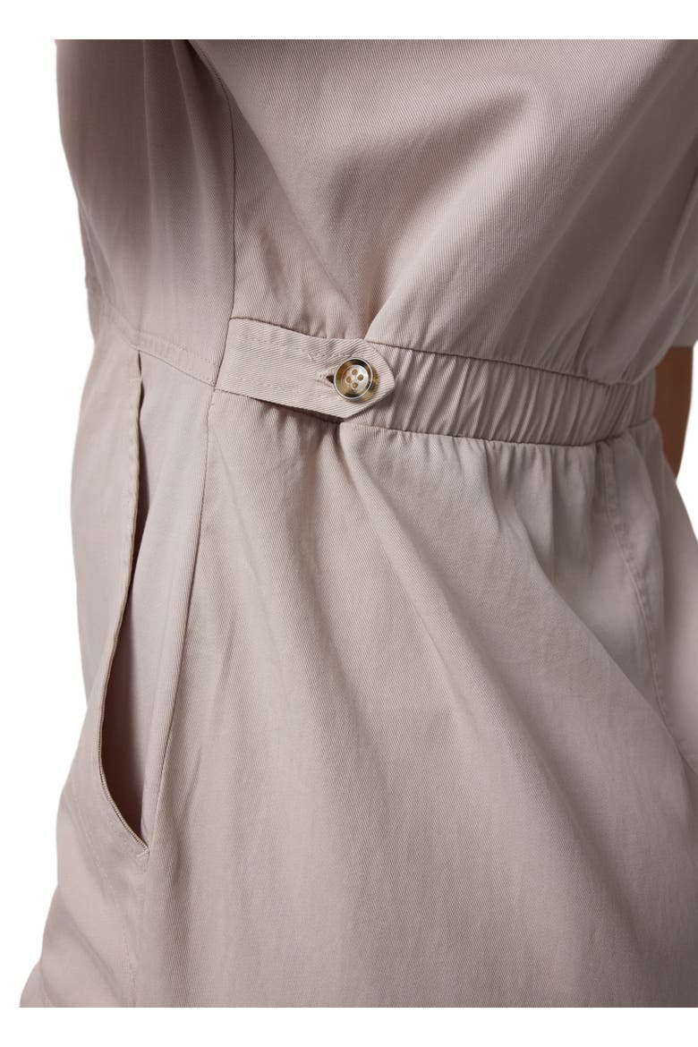 The Short Maternity Utility Coverall, Alternate, color, Stone