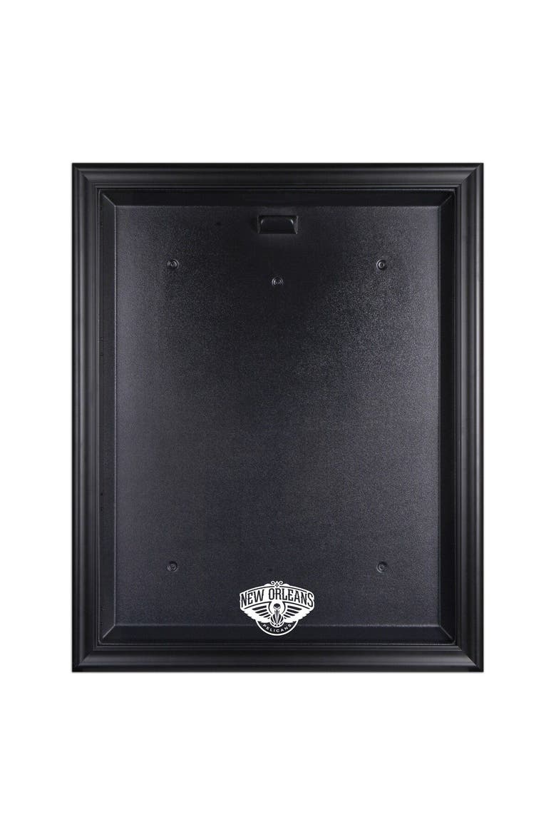 New Orleans Pelicans Black Framed Logo Jersey Display Case, Main, color, Black