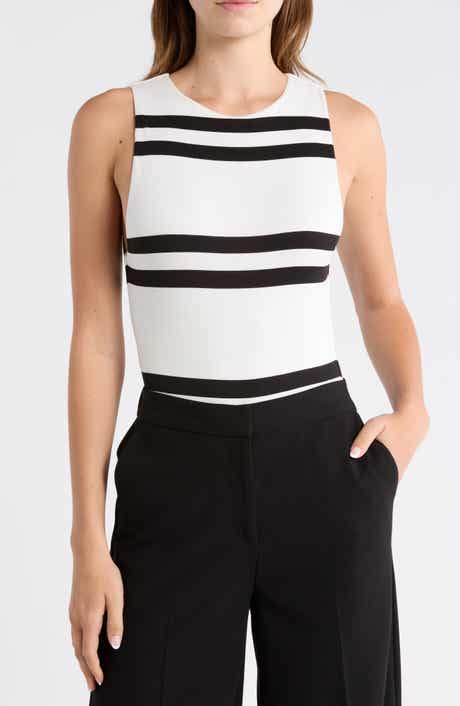 Alice + Olivia Rothy Sleeveless Crewneck Bodysuit
