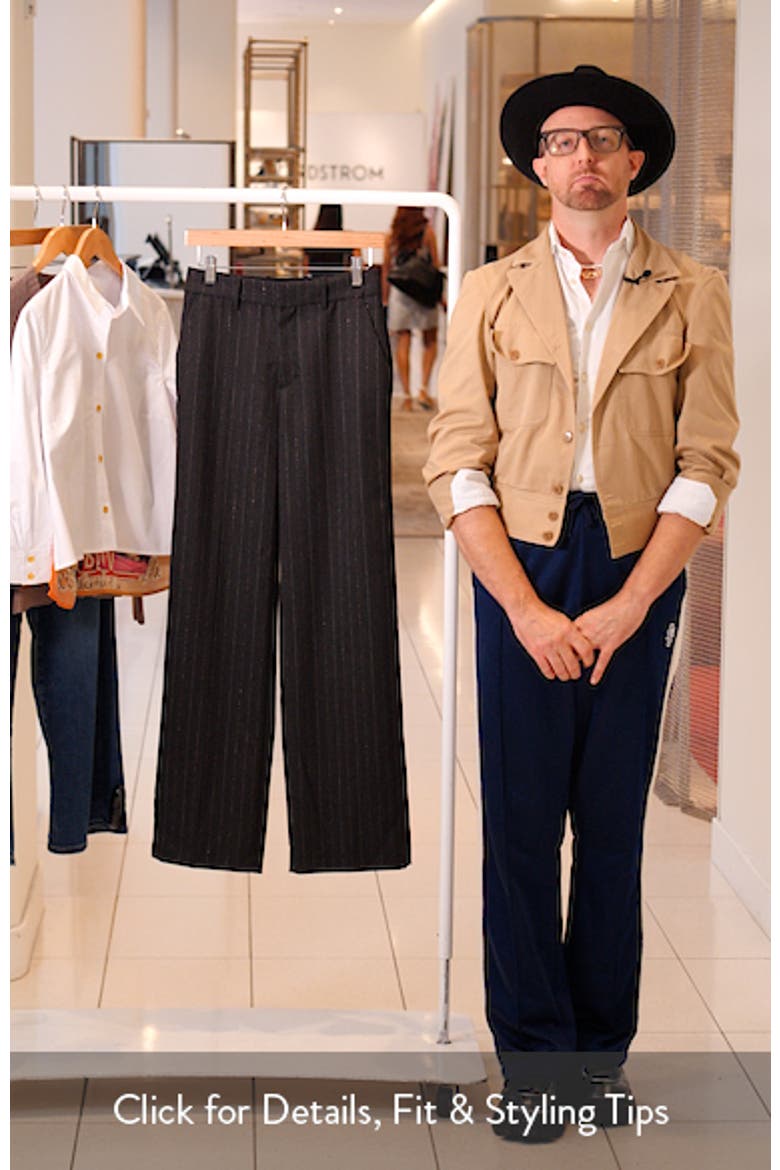 The Relaxed Pinstripe Straight Leg Trousers video