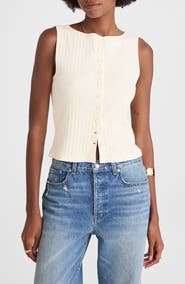 Madewell Rib Crewneck Vest Tank