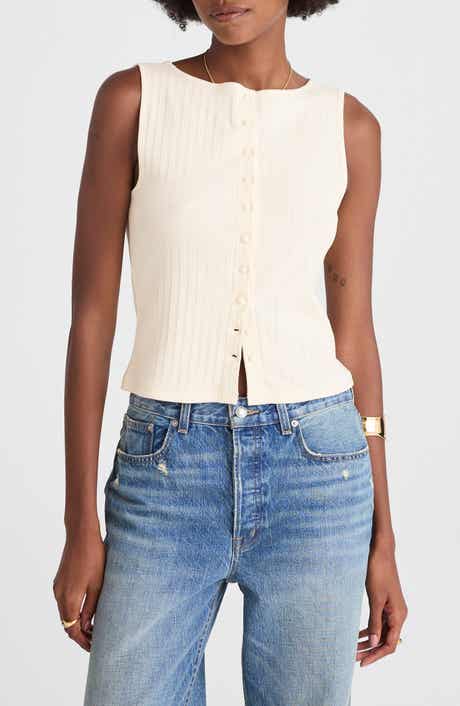 Rib Crewneck Vest Tank