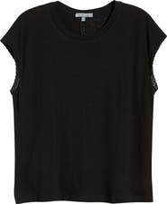 Wit & Wisdom Crochet Cap Sleeve Tee
