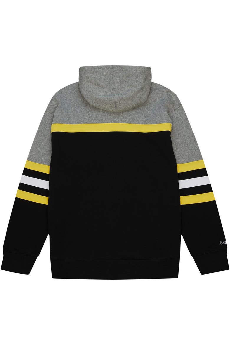 Men's Mitchell & Ness Black Iowa Hawkeyes Head Coach Pullover Hoodie, Alternate, color, Black