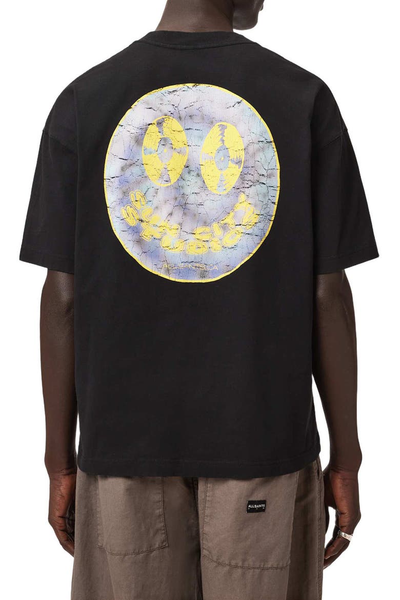Spinner Graphic T-Shirt, Alternate, color, WASHED BLACK