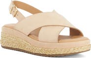 Dune London Kiya Slingback Platform Wedge Sandal