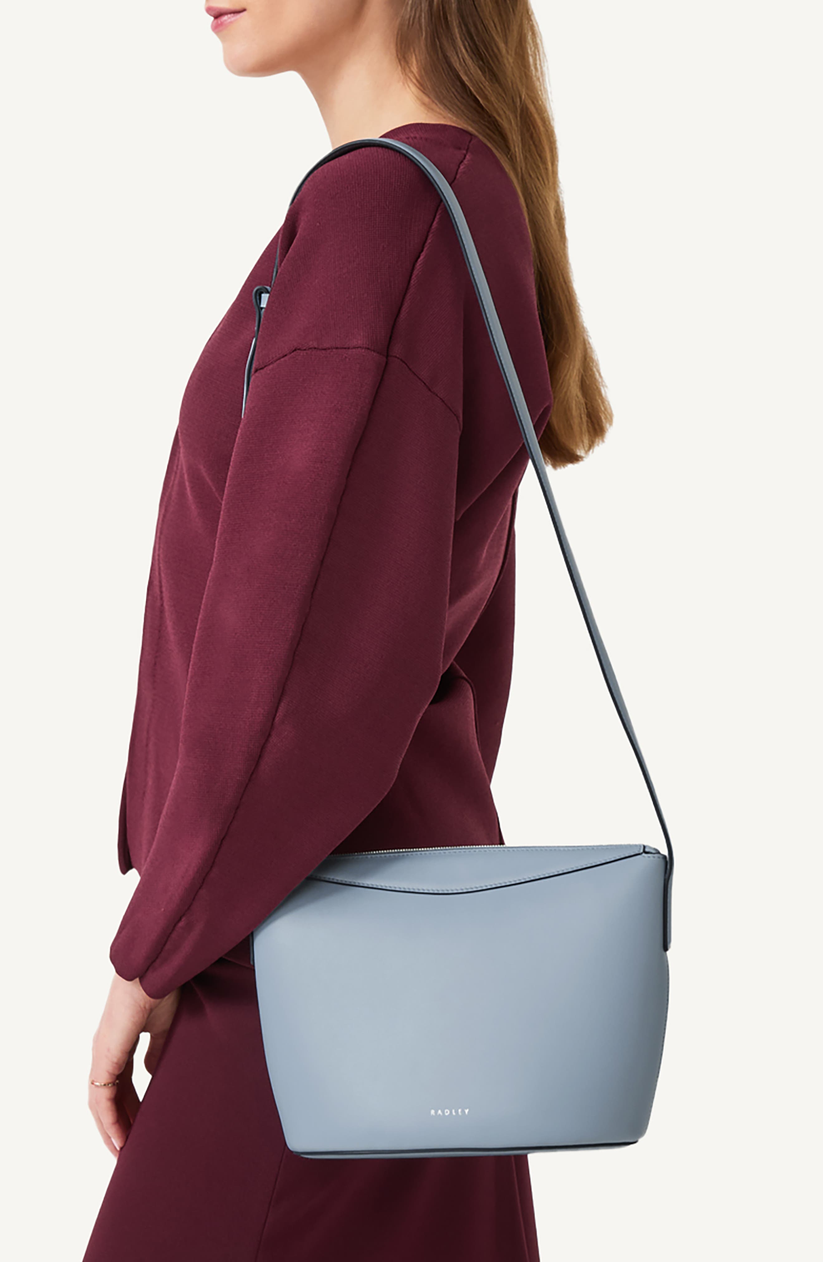 The Kensal Small Ziptop Crossbody Bag, Alternate, color, Smoke Blue