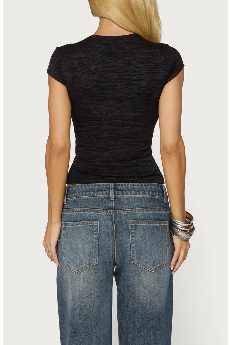 Swapna Asymmetric Button-Up Top, Alternate, color, BLACK