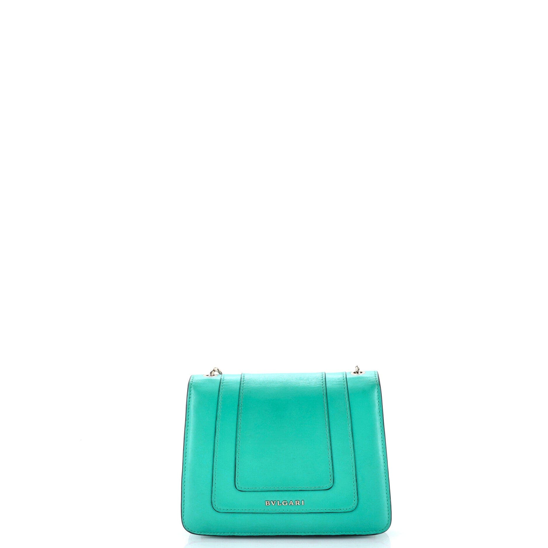 Serpenti Forever Square Shoulder Bag Leather Small, Alternate, color, Blue