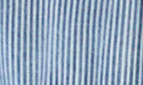 Billy T Lyla Plaid Tiered Shirtdress In Indigo Stripe