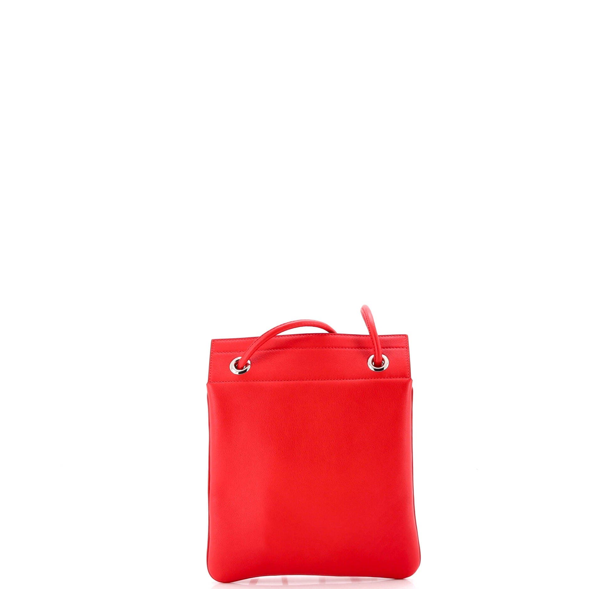 Pre-Owned Hermes Aline Bag Milo Lambskin and Swift Mini, Alternate, color, Rouge De Coeur