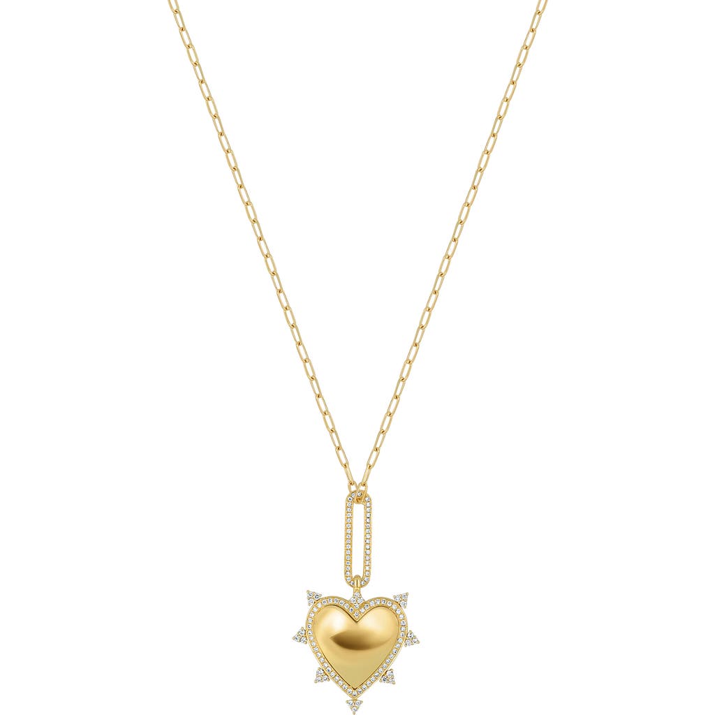 Bony Levy Icon Pavé Diamond Heart Pendant Necklace