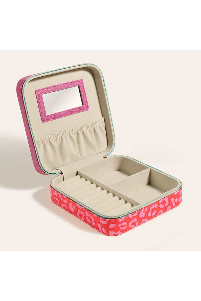 Meilin Jewelry Box 7.5" x 7.5" Artisan, Alternate, color, Pink