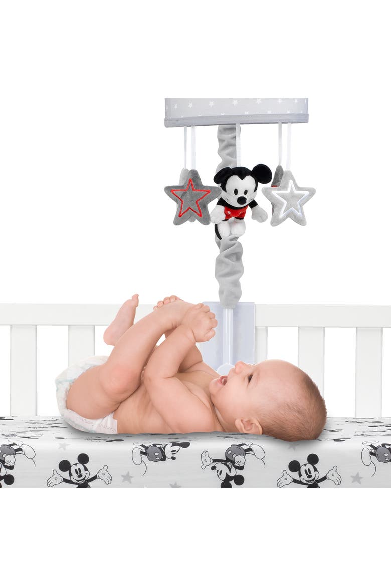 Disney Baby Magical Mickey Mouse Musical Baby Crib Mobile, Alternate, color, Gray