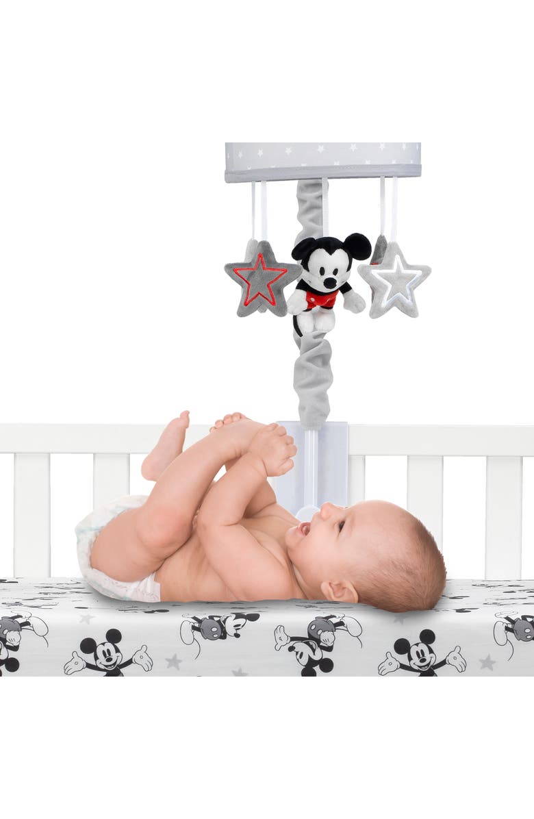 Lambs & Ivy Disney Baby Magical Mickey Mouse Musical Baby Crib Mobile, Alternate, color, Gray