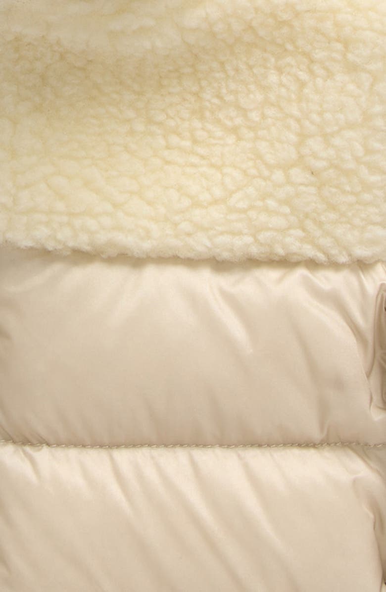 Moncler Kids' Dofi Nylon & Faux Shearling Down Jacket, Alternate, color,