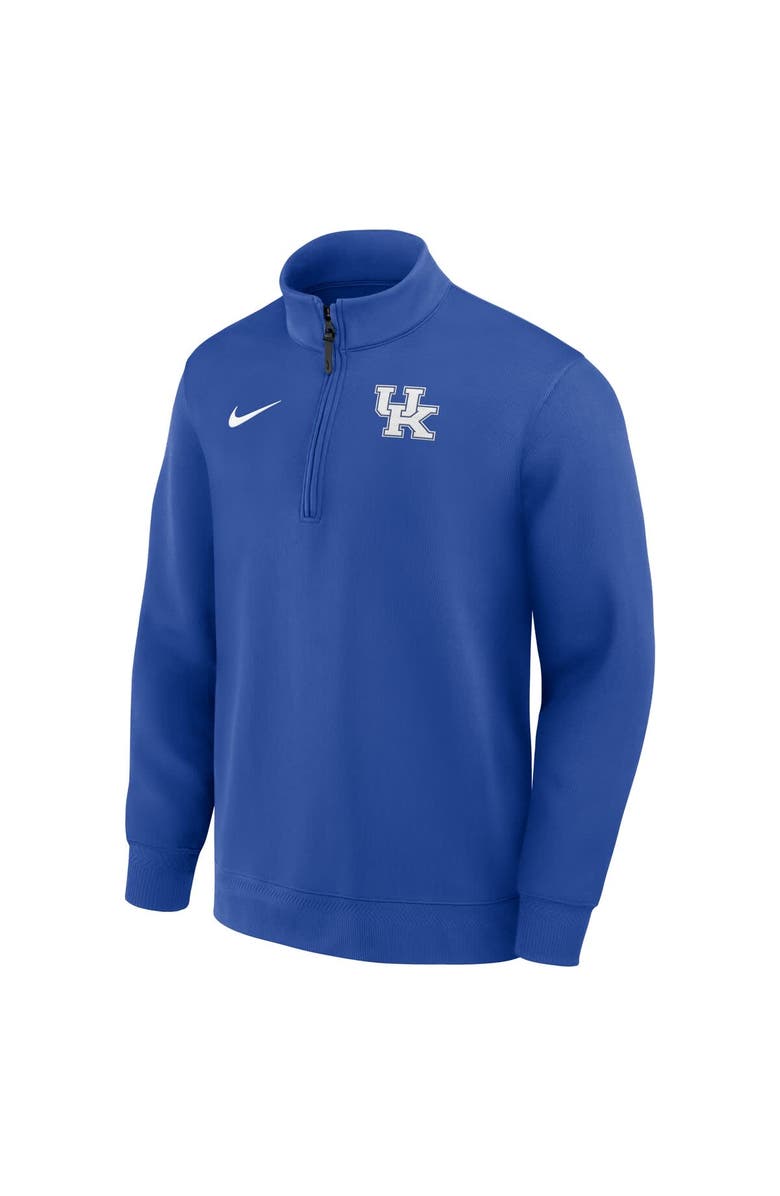 Nike Men's Nike Royal Kentucky Wildcats 2025 Coaches Premium Dri-FIT Half-Zip Pullover, Alternate, color, Royal